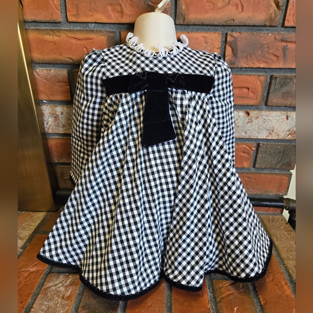 Vintage Bonnie Jean Chekered Dress